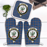 MacLaine Of Loch Buie Hunting AncientÊ Tartan Crest Oven Mitt And Pot Holder (2 Oven Mitts + 1 Pot Holder)